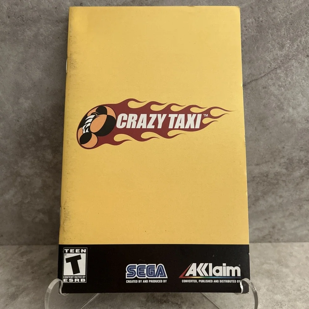 (Manual Only) Crazy Taxi - Sony Playstation 2 Tested Original